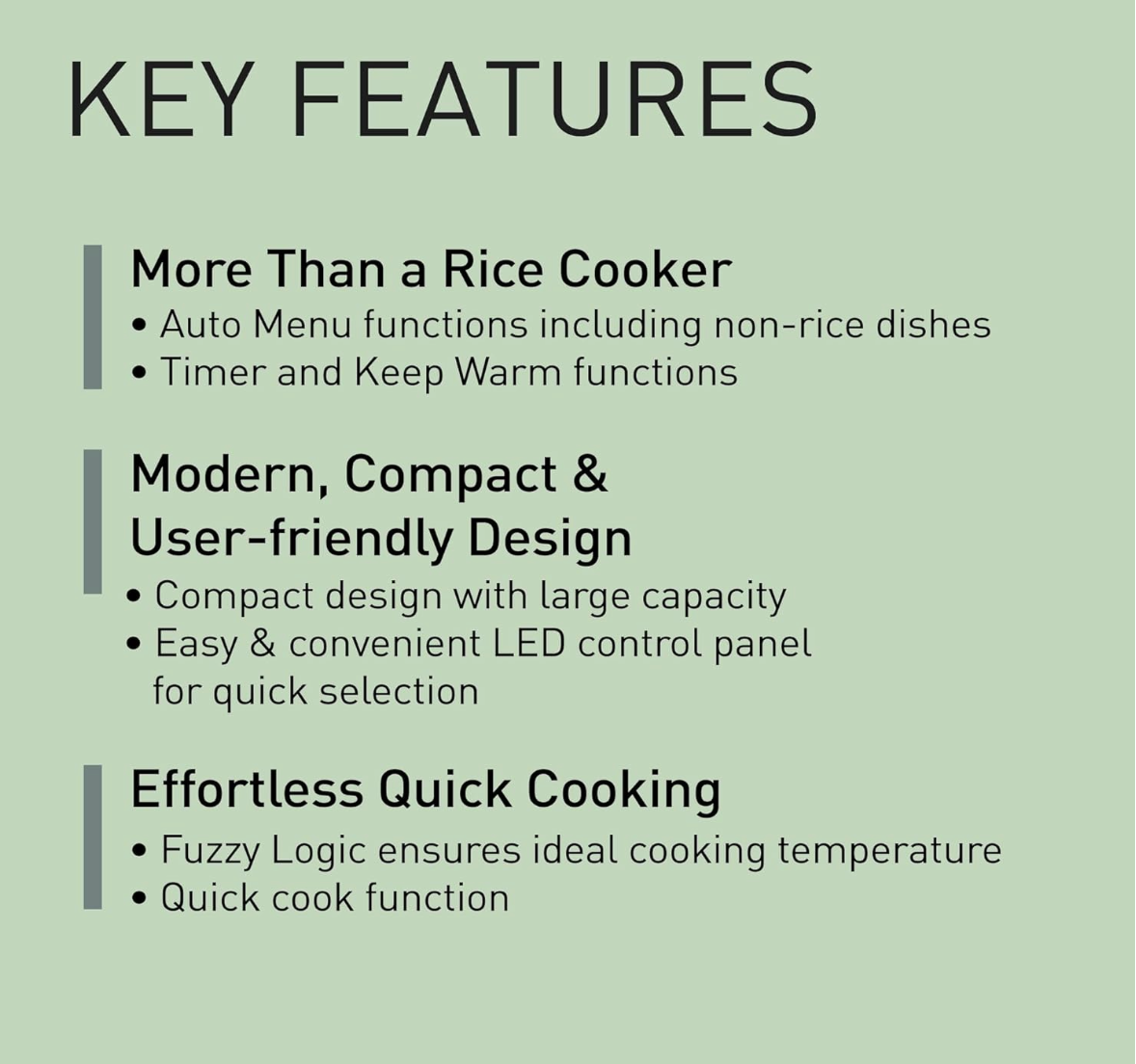 Panasonic Rice Cooker 10 Cup, LED Display, Touch Control, Non-Stick Pot, Quick Cook, Keep Warm, 4 Auto Menus, Delay Timer, Includes Measuring Cup, Rice Scoop, Steam Basket, Black (SR-DA182KST)