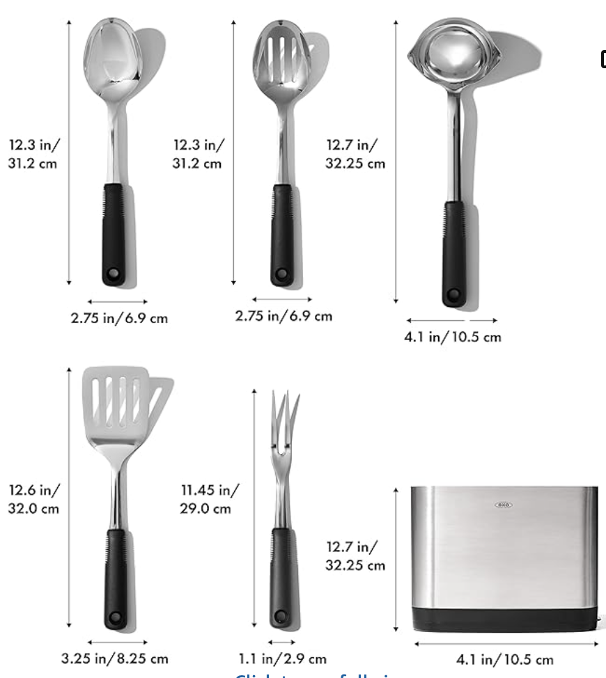 Good Grips Stainless Steel Prep & Serve Kitchen Tool 6pc Set