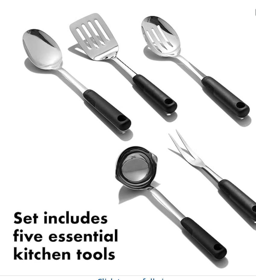 Good Grips Stainless Steel Prep & Serve Kitchen Tool 6pc Set
