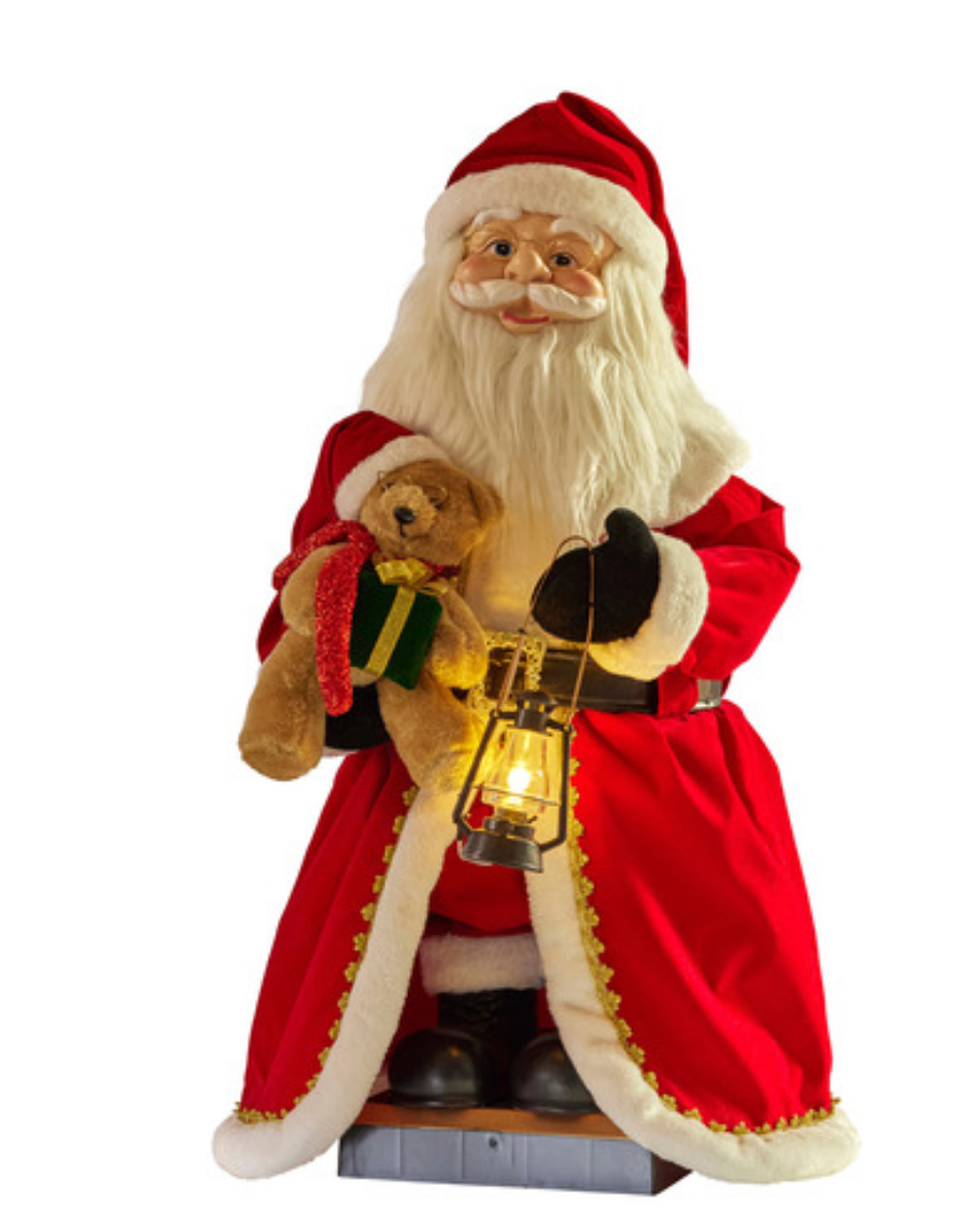 Cantara Motion Sensor Santa Claus Christmas Ornament