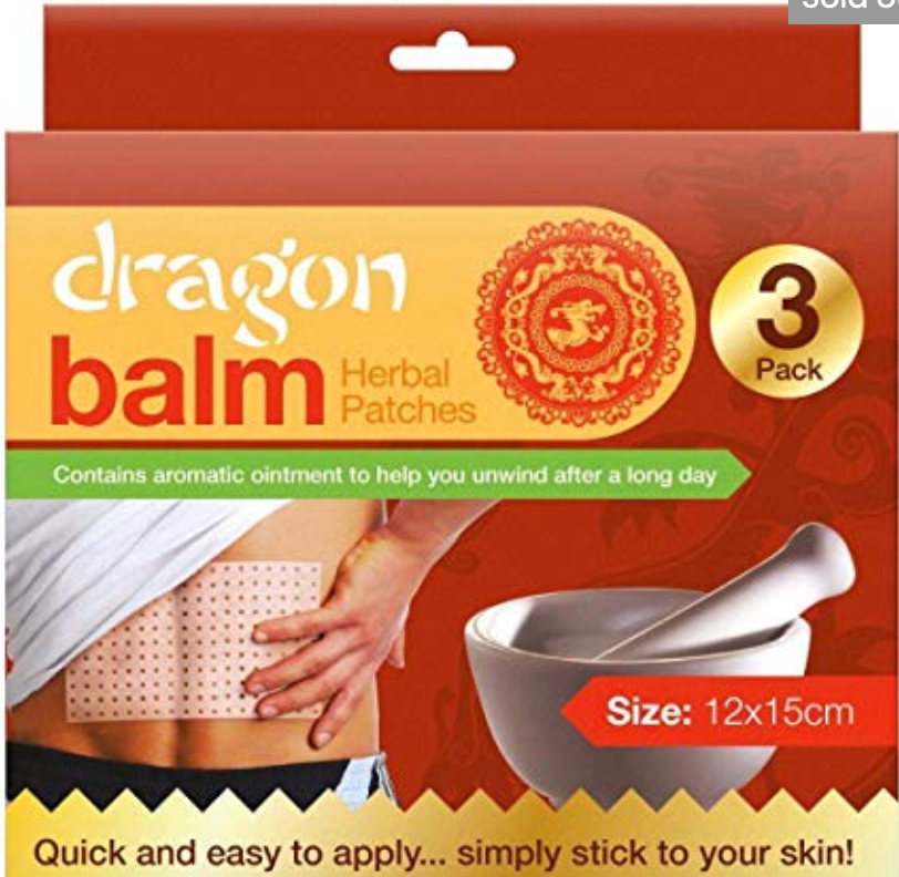 Dragon Balm Herbal Patches (Bundle of 3 Packs) Ancient Chinese Herbal Remedy 12 x 15 centimetres