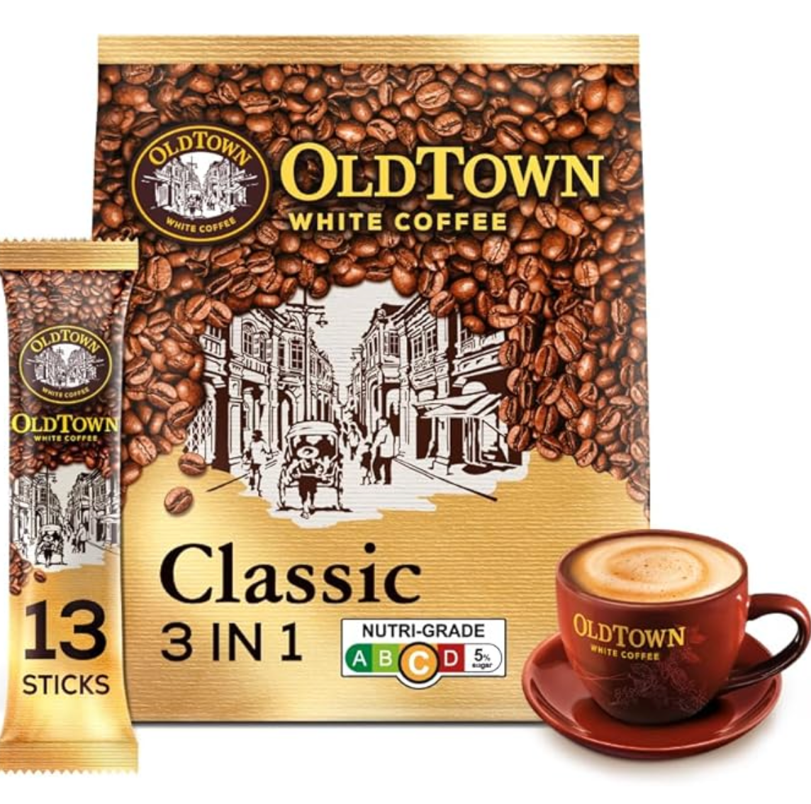 ld Town White Coffee Malaysia Old Town White Coffee 40g  15 Bags Classic Taste