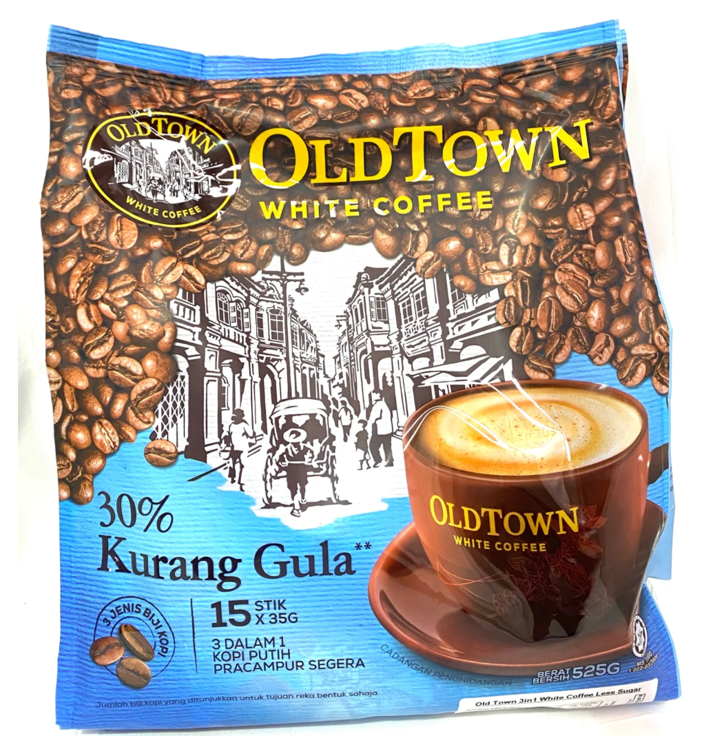 Old Town White Coffee 30% Less Sugar 15x35g