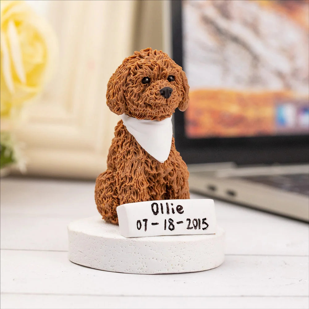 Personalised Handmade Pet Portrait Statue Photo Dog Cat Parrot Tortoise Hamster Horse Portrait Statue Pet Lover Gift Pet Memorial Gift
