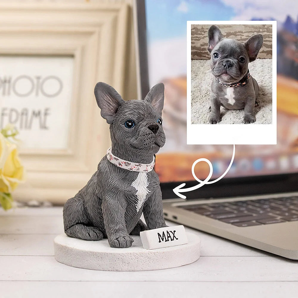 Personalised Handmade Pet Portrait Statue Photo Dog Cat Parrot Tortoise Hamster Horse Portrait Statue Pet Lover Gift Pet Memorial Gift